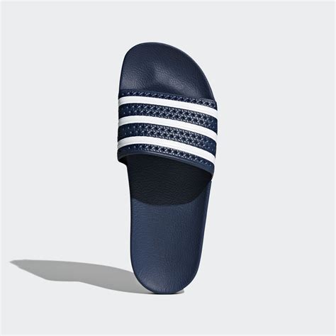 adidas adilette navy blue|adidas adilette slides.